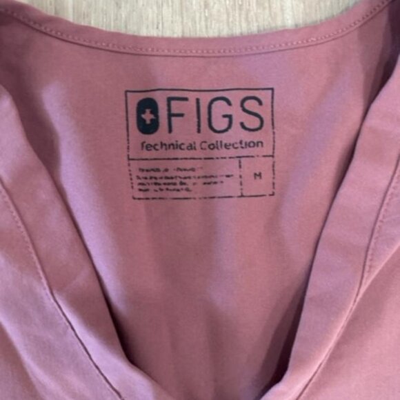 FIGS Casma Mauve Top- Size Medium - Picture 3 of 3